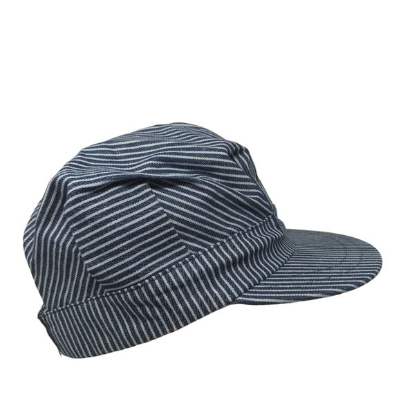 Unbranded Strapback Engineer Conductor Cap Multicolor Small Striped Blank Cotton - Picture 1 of 7